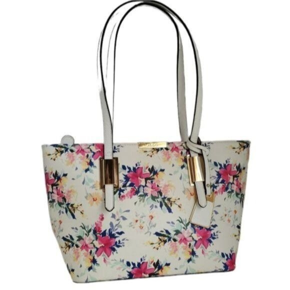 Aldo Floral Shoulder Bag Handbag Purse Satchel Vegan Leather WOMEN'S WOMAN'S - Picture 2 of 16
